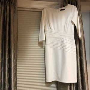 Ellen Tracy winter white knit dress